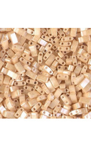 Miyuki half tila 5x2.4mm beads - Light caramel ceylon HTL-593
